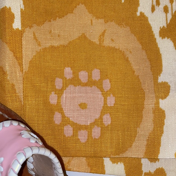 J. CREW Woman’s Linen Ochre ‘Ikat’ Straight Pencil Skirt in Paisley Print - Picture 9 of 10